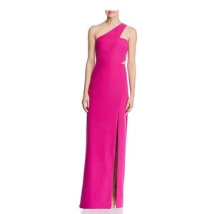 Aidan Aidan Mattox Long Crepe Dress